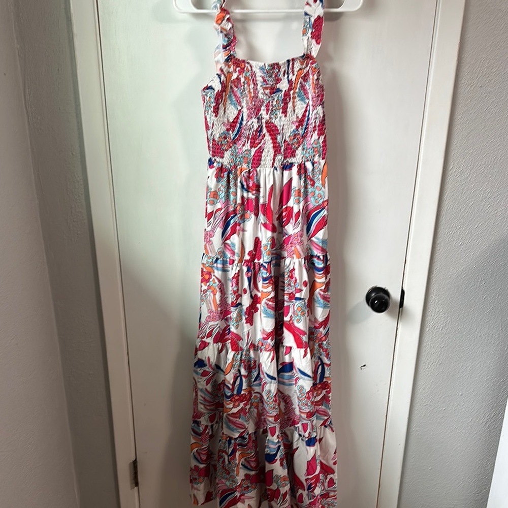 SHEIN Multicolor Floral Maxi Dress